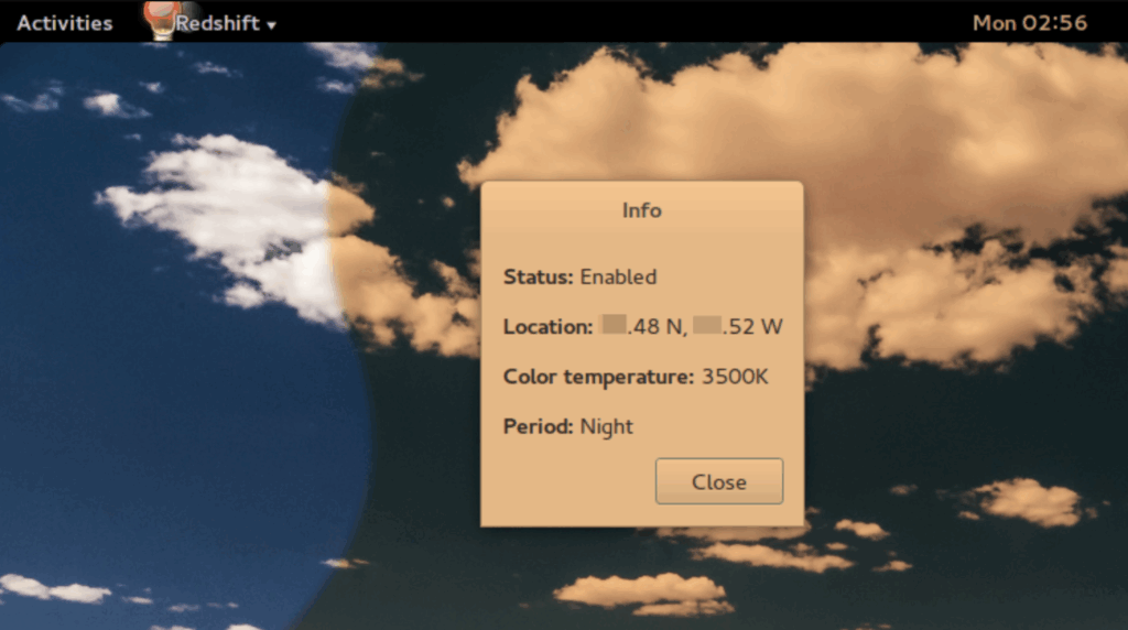 Redshift Linux tool