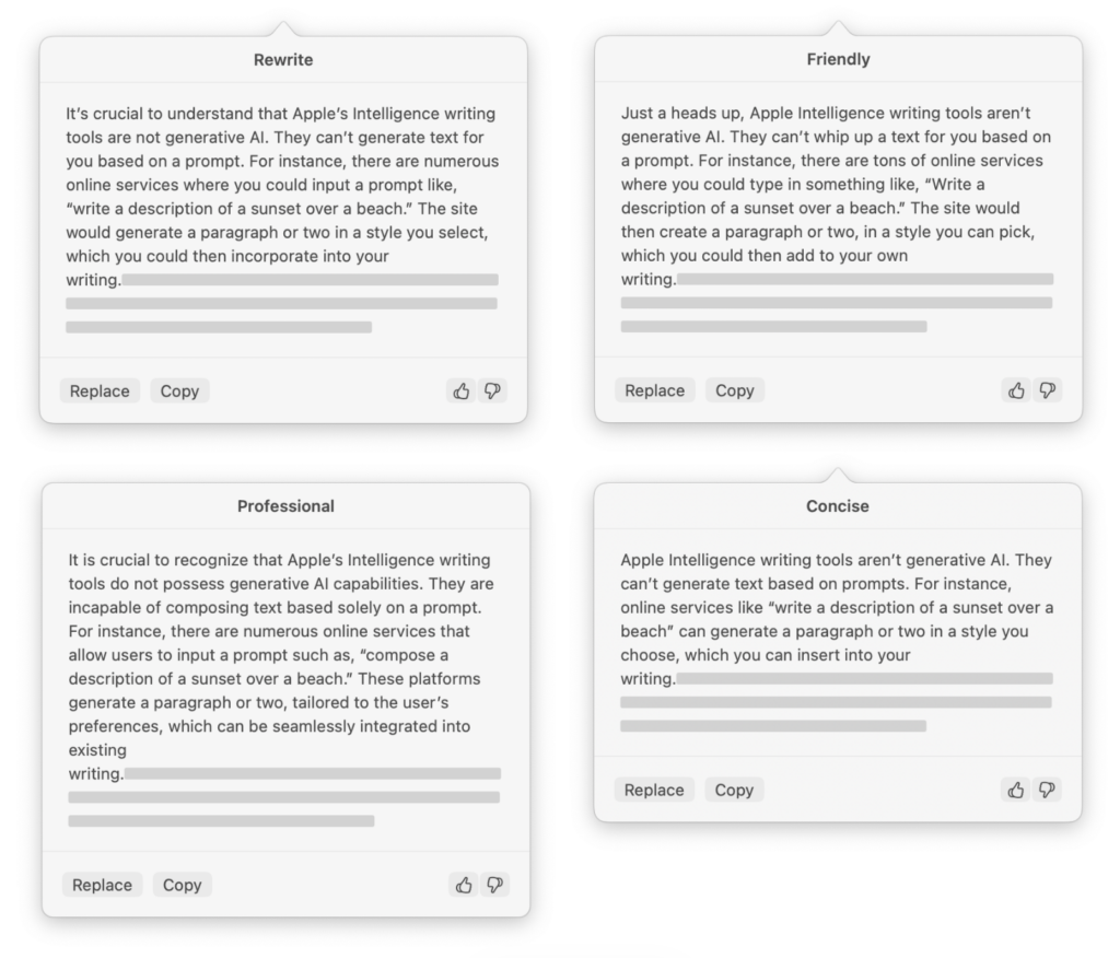 "Rewrite" Feature in Mac