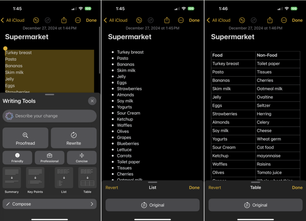 Summarize feature in Mac